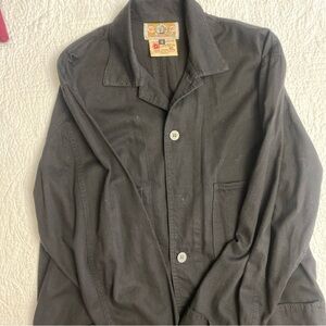 VTG Gene Ewing BIS California Sunwash Wrinkled Rich Denim Black Jacket Size S